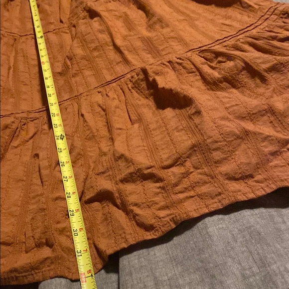 Elegant Rust Maxi Skirt - Picture 6 of 9